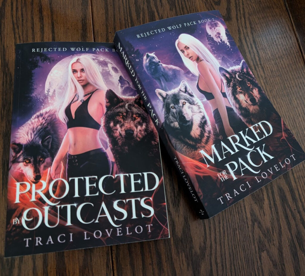  Picture showing Book 1&2 of Rejected Wolf Pack in paperback