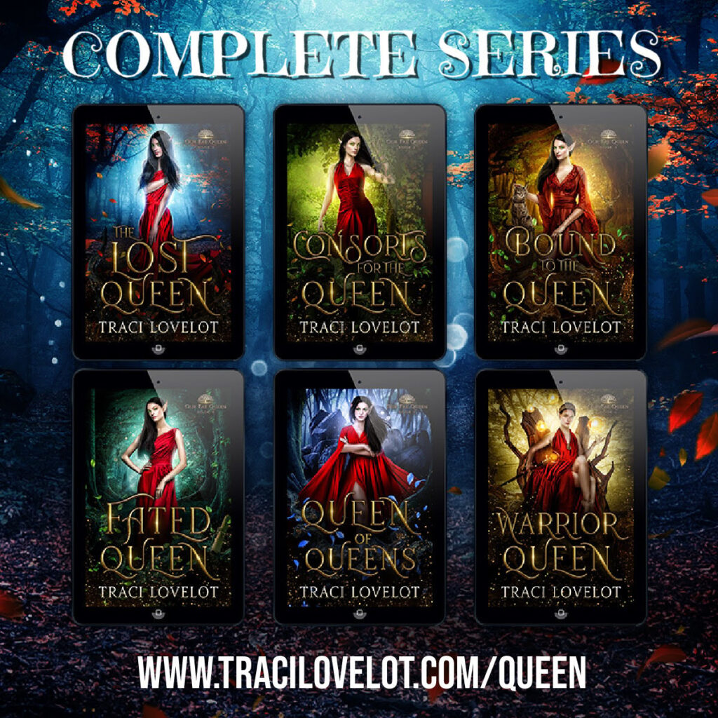 Complete series shows all 6 book covers with Glori on their covers